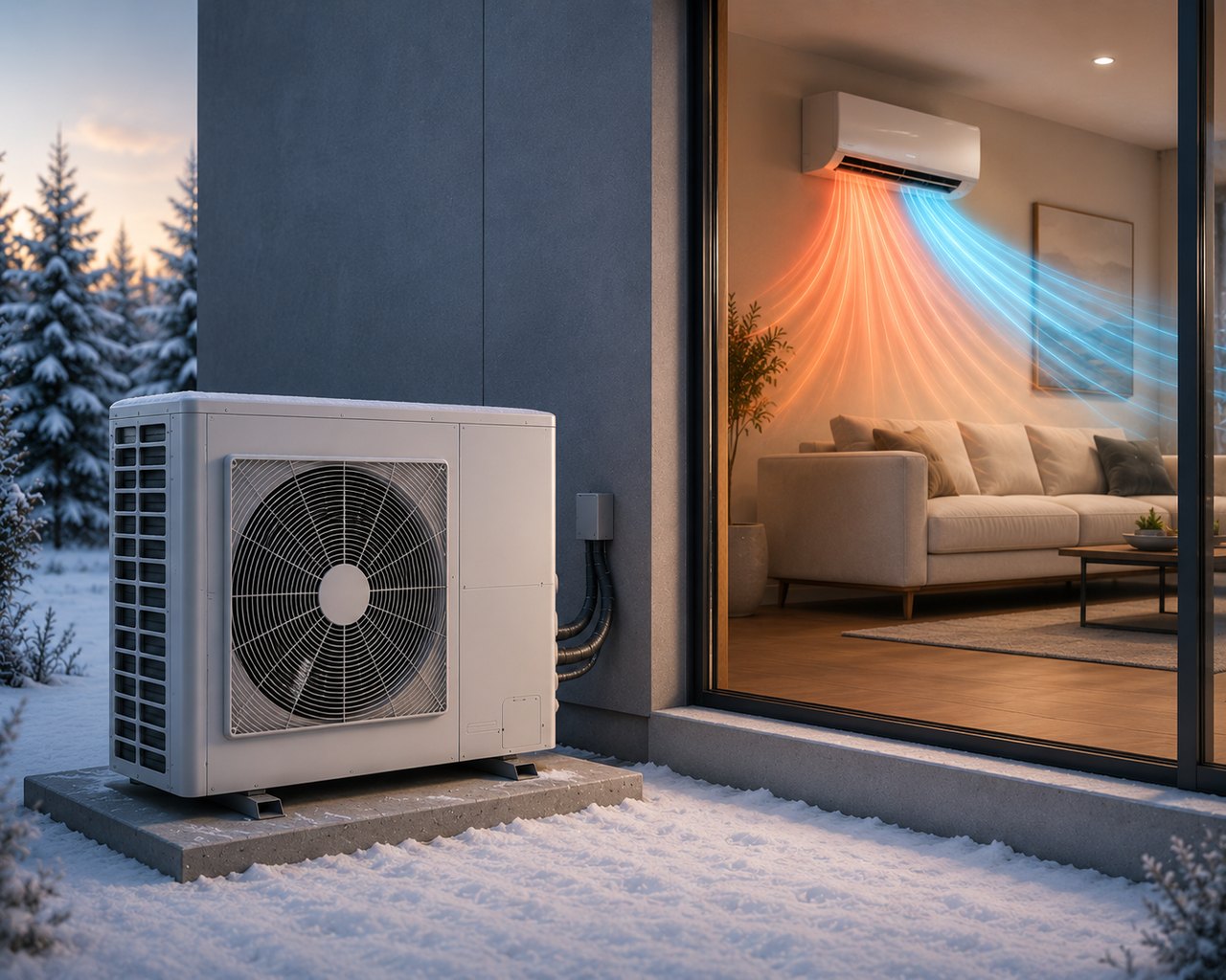 Cold-climate heat pump system
